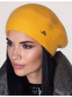 Buy Women's beret Laura dark yellow