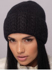 Buy Women's cap with a lapel Kabare black