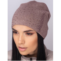 Women's cap with rhinestones "Lad'ya"