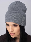 Buy Women's cap with a lapel Laska gray melange