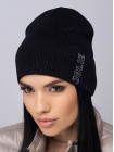 Buy Women's cap with a lapel Laska black