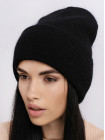 Buy Women's cap with a turn-up Runa black