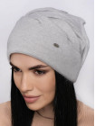 Buy Women's hat with a Fantaziya lapel light gray