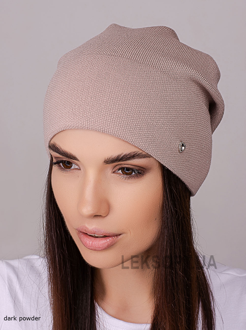 Women's cap with a turn-up Indigo