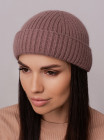 Buy Women's hat with a turn-up Araviya dark powder
