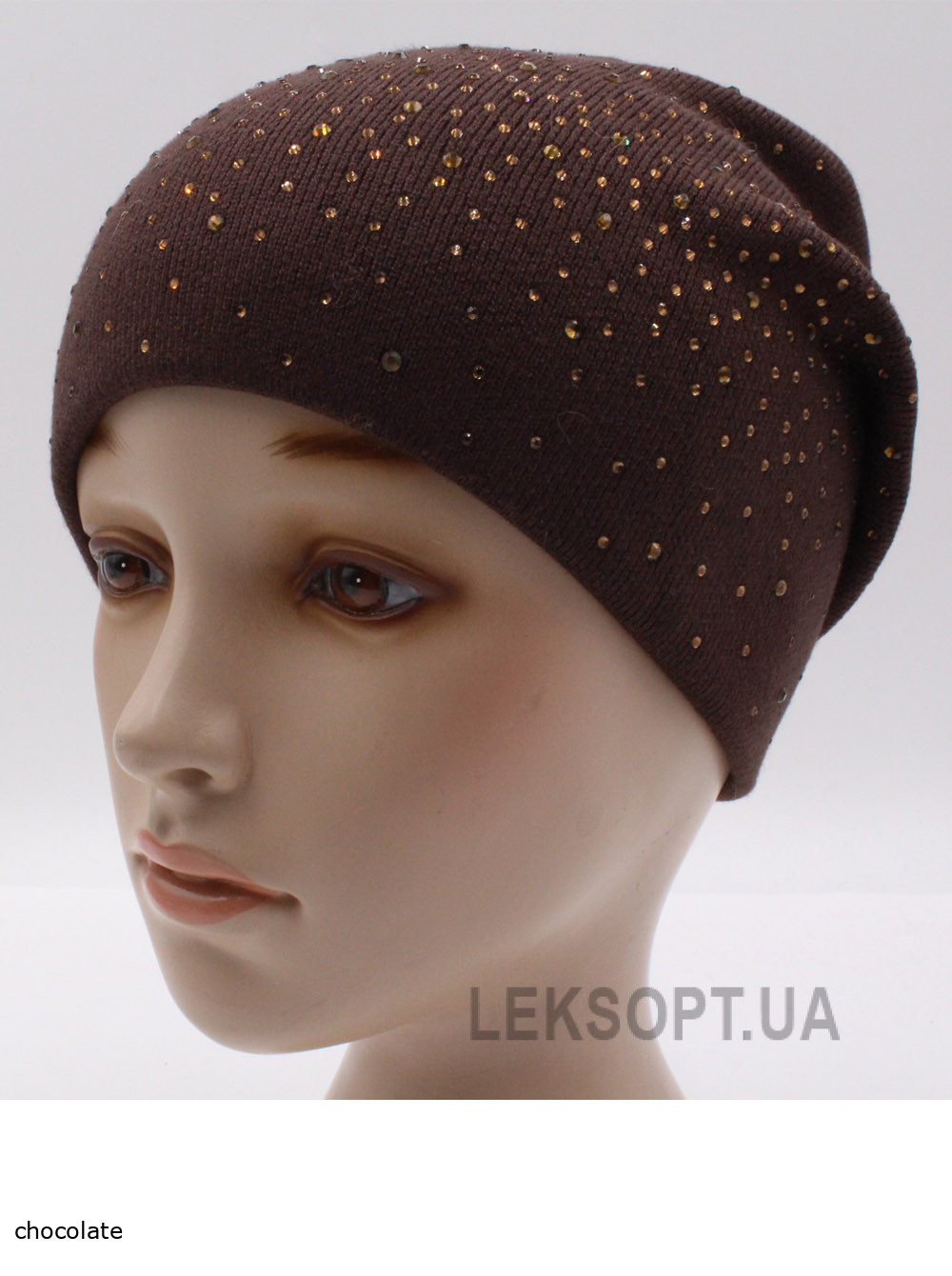 Women's cap with rhinestones Denim