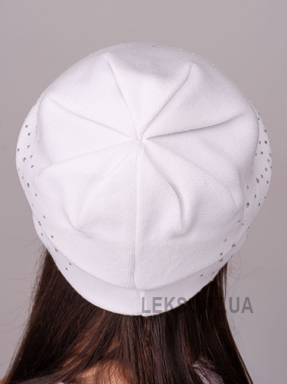 Women's cap with rhinestones Denim