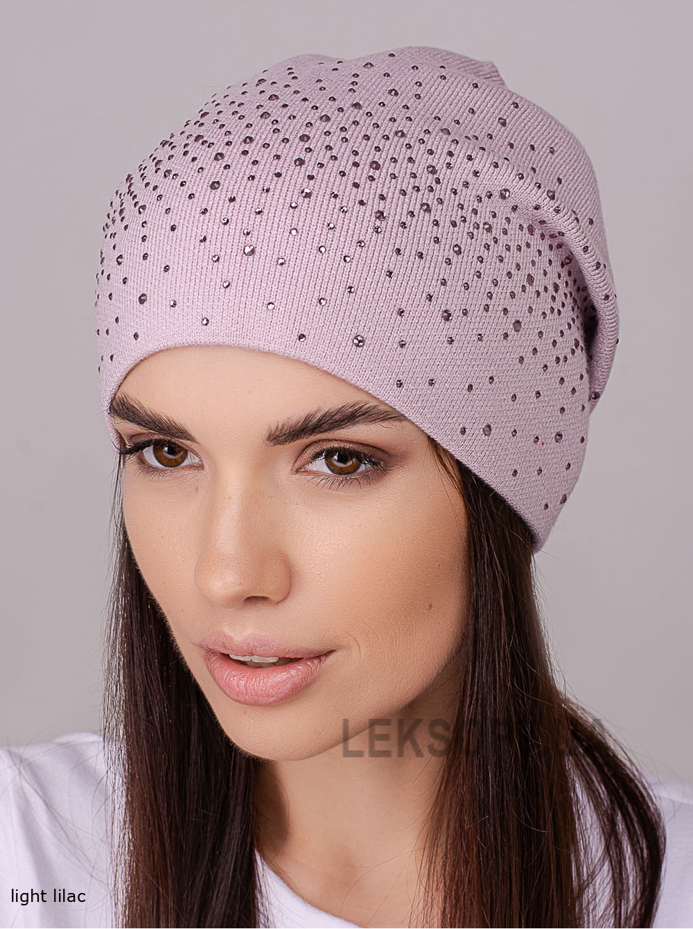 Women's cap with rhinestones Denim