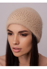 Women's hat with a rhinestone lapel "Dzhezi"