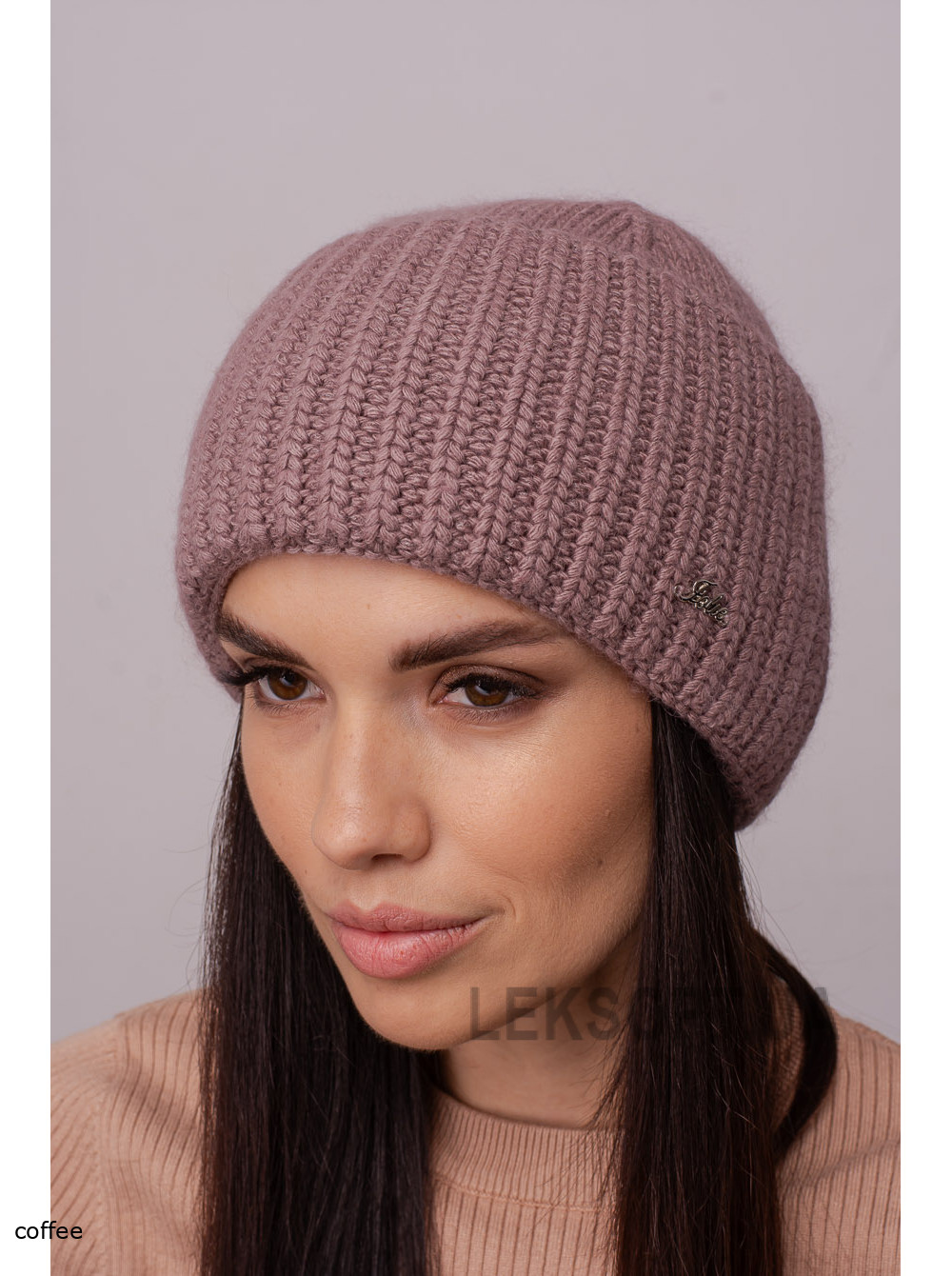 Women's hat with a lapel Zhasmin