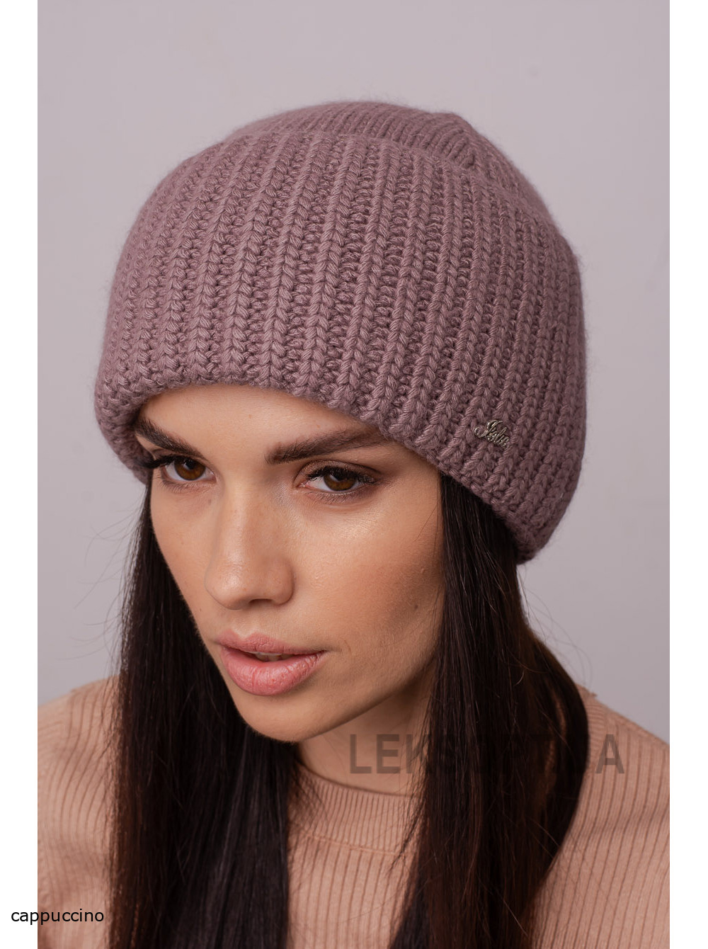 Women's hat with a lapel Zhasmin