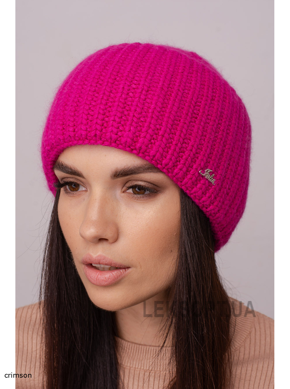 Women's hat with a lapel Zhasmin