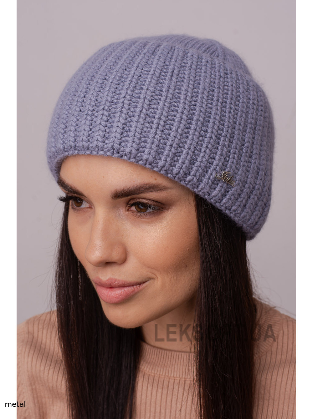 Women's hat with a lapel Zhasmin