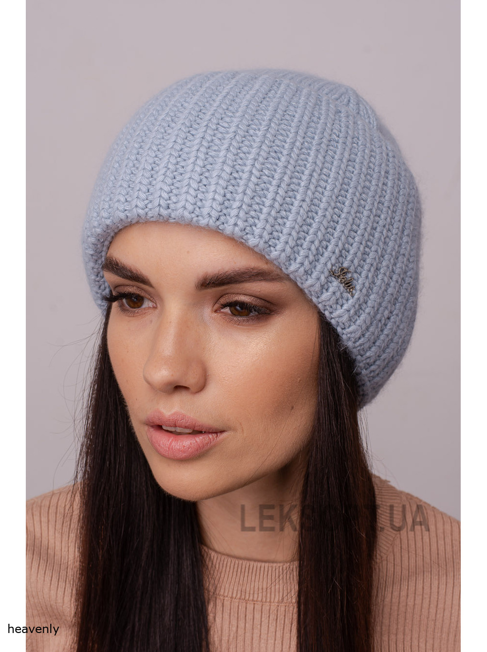 Women's hat with a lapel Zhasmin
