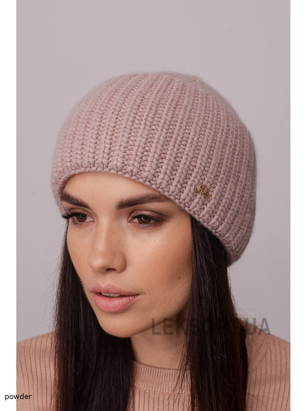 Women's hat with a lapel Zhasmin