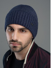 Придбати Чоловіча шапка Макар синій меланж