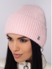 Придбати Жіноча шапка-ковпак з відворотом Альбiна блідо рожевий
