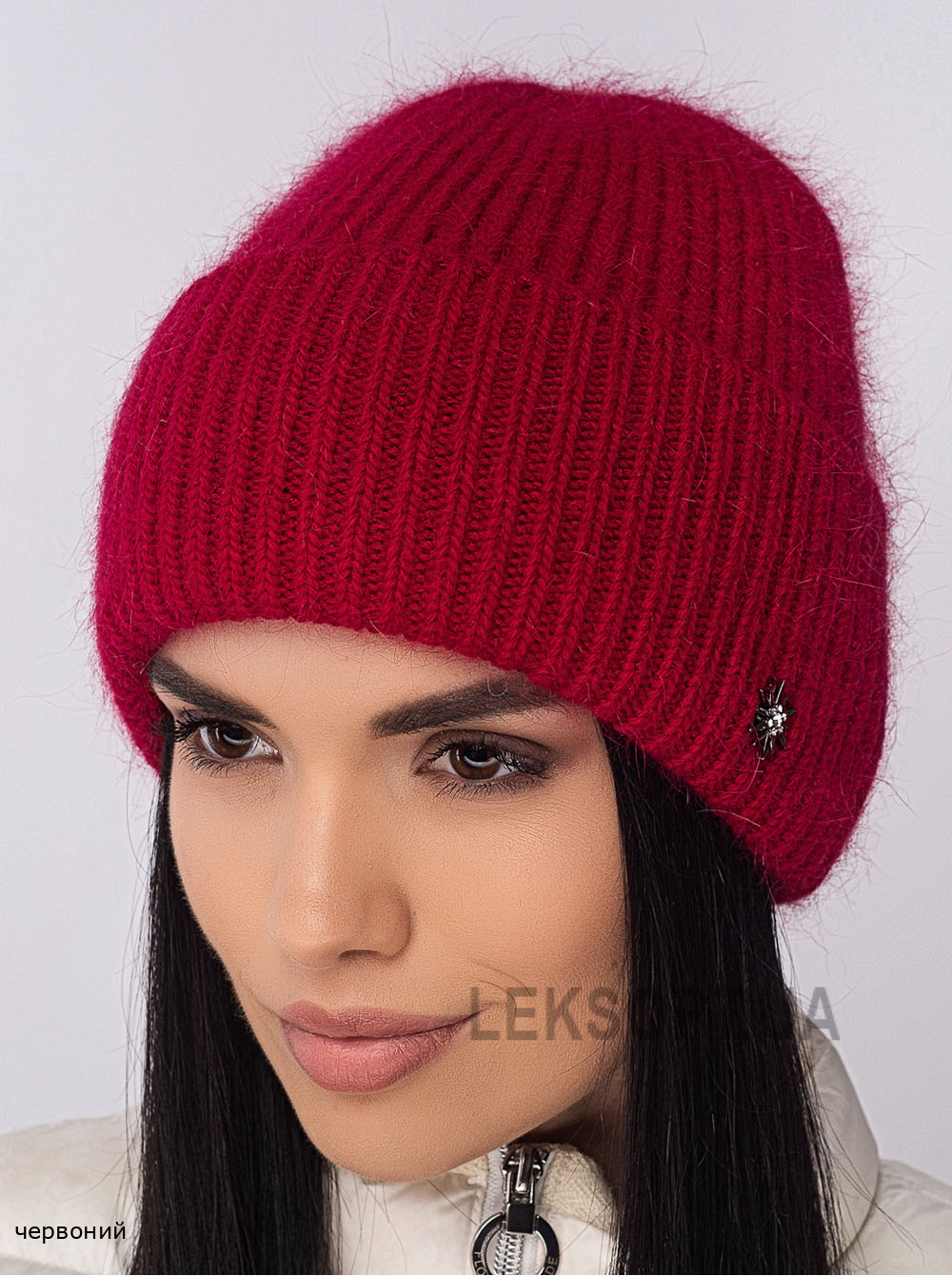 Придбати Жіноча шапка-ковпак з відворотом Альбiна Жіноча шапка-ковпак з відворотом Альбiна