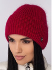 Придбати Жіноча шапка-ковпак з відворотом Альбiна червоний