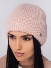 Придбати Жіноча шапка-ковпак з відворотом Альбiна світла пудра