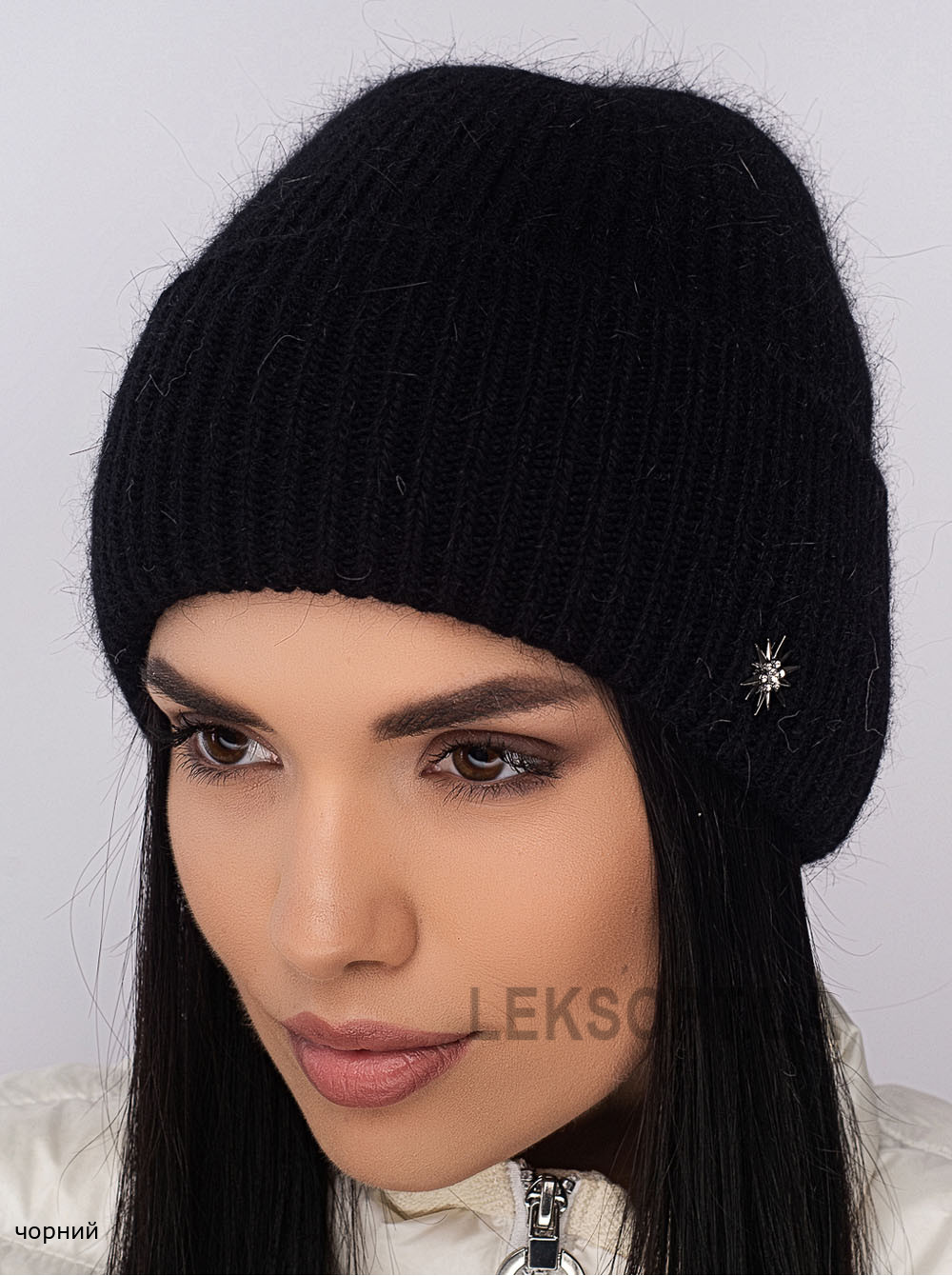 Придбати Жіноча шапка-ковпак з відворотом Альбiна Жіноча шапка-ковпак з відворотом Альбiна