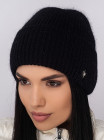 Придбати Жіноча шапка-ковпак з відворотом Альбiна чорний