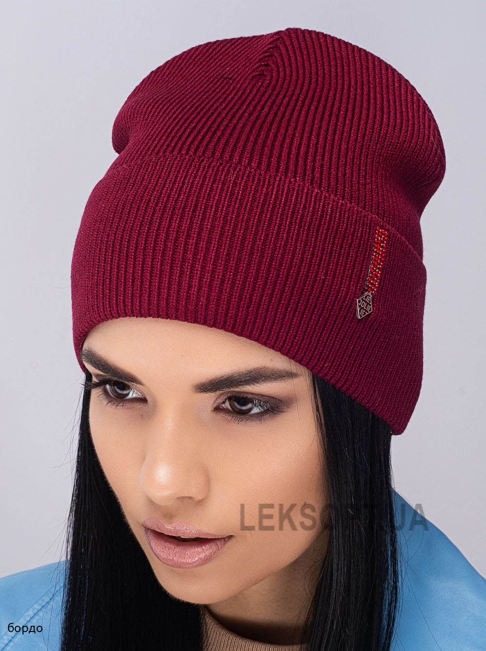 Придбати Жіноча шапка-ковпак з відворотом Красота Жіноча шапка-ковпак з відворотом Красота