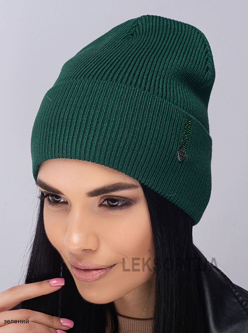 Придбати Жіноча шапка-ковпак з відворотом Красота Жіноча шапка-ковпак з відворотом Красота