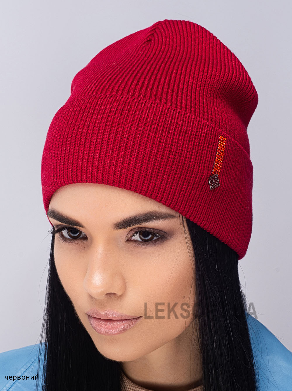 Придбати Жіноча шапка-ковпак з відворотом Красота Жіноча шапка-ковпак з відворотом Красота