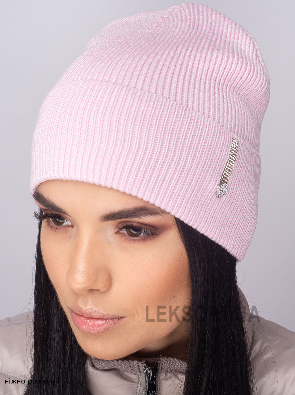 Придбати Жіноча шапка-ковпак з відворотом Красота Жіноча шапка-ковпак з відворотом Красота