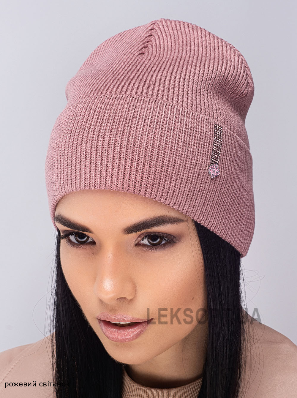 Придбати Жіноча шапка-ковпак з відворотом Красота Жіноча шапка-ковпак з відворотом Красота