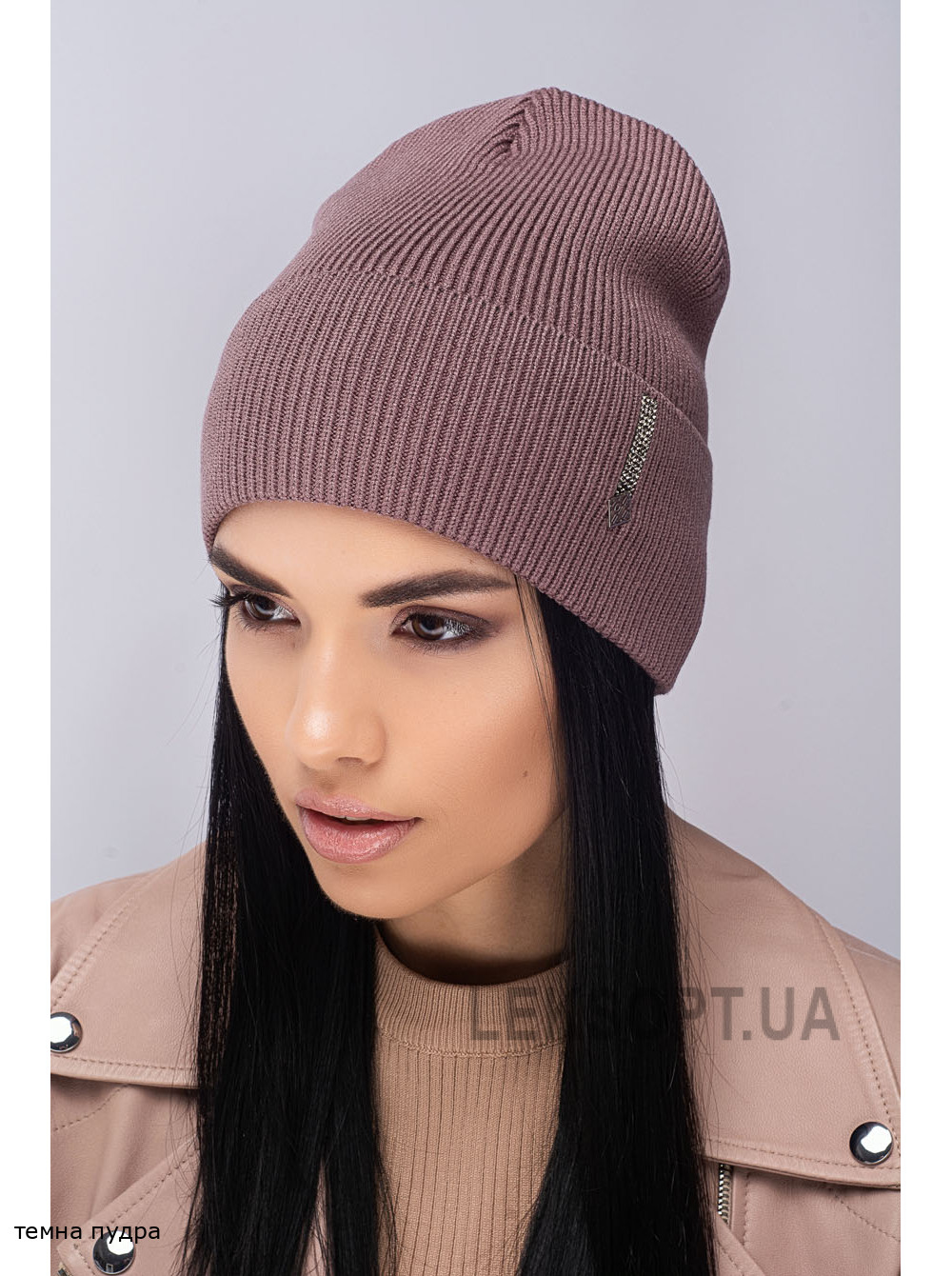 Придбати Жіноча шапка-ковпак з відворотом Красота Жіноча шапка-ковпак з відворотом Красота