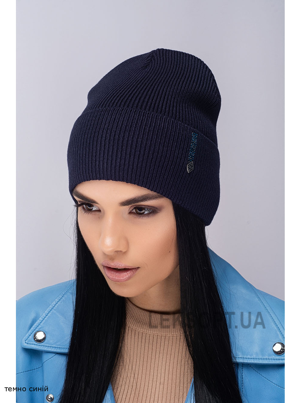 Придбати Жіноча шапка-ковпак з відворотом Красота Жіноча шапка-ковпак з відворотом Красота