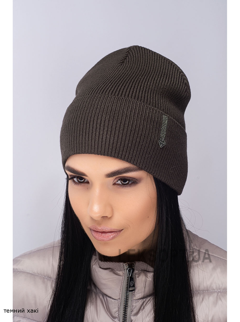 Придбати Жіноча шапка-ковпак з відворотом Красота Жіноча шапка-ковпак з відворотом Красота