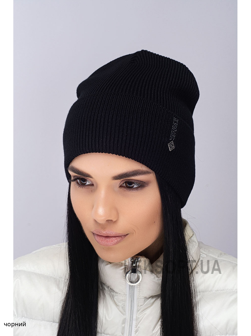 Придбати Жіноча шапка-ковпак з відворотом Красота Жіноча шапка-ковпак з відворотом Красота