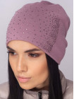 Придбати Жіноча шапка-ковпак зі стразами Ладья ліловий