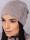Придбати Жіноча шапка-ковпак зі стразами Ладья мигдальний
