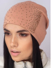 Придбати Жіноча шапка-ковпак зі стразами Ладья горіховий