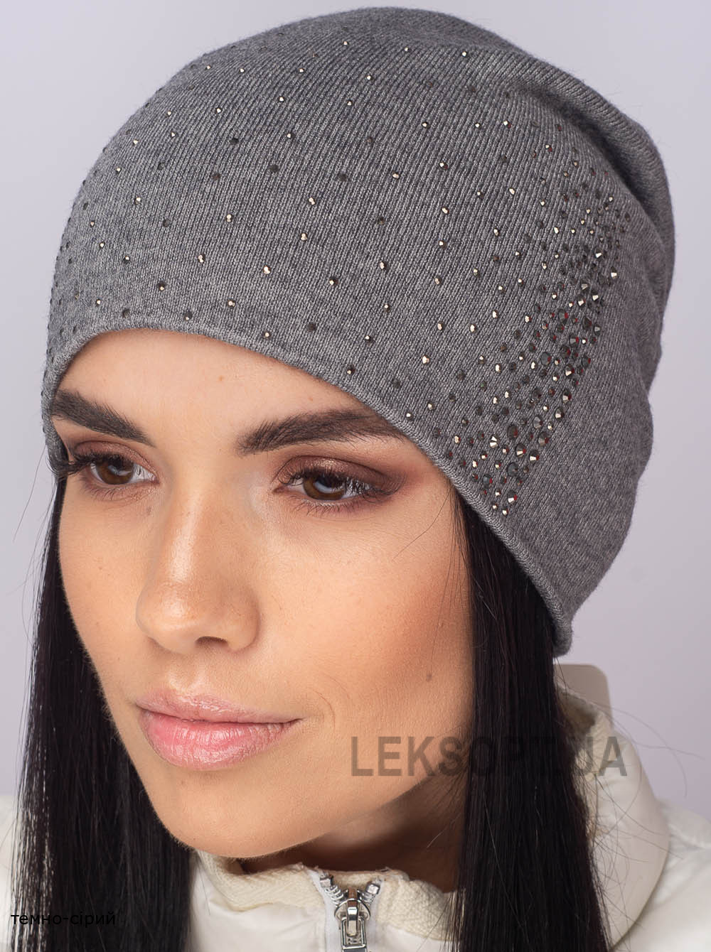 Придбати Жіноча шапка-ковпак зі стразами Ладья Жіноча шапка-ковпак зі стразами Ладья