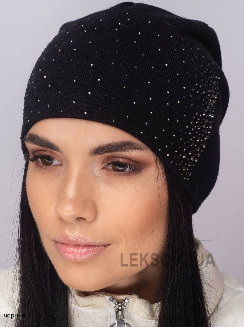 Придбати Жіноча шапка-ковпак зі стразами Ладья Жіноча шапка-ковпак зі стразами Ладья