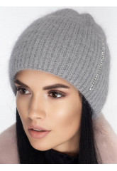 Жіноча шапка-ковпак з відворотом "Сакура"