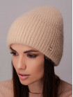 Придбати Жіноча шапка-ковпак з відворотом Альбiна бежевий