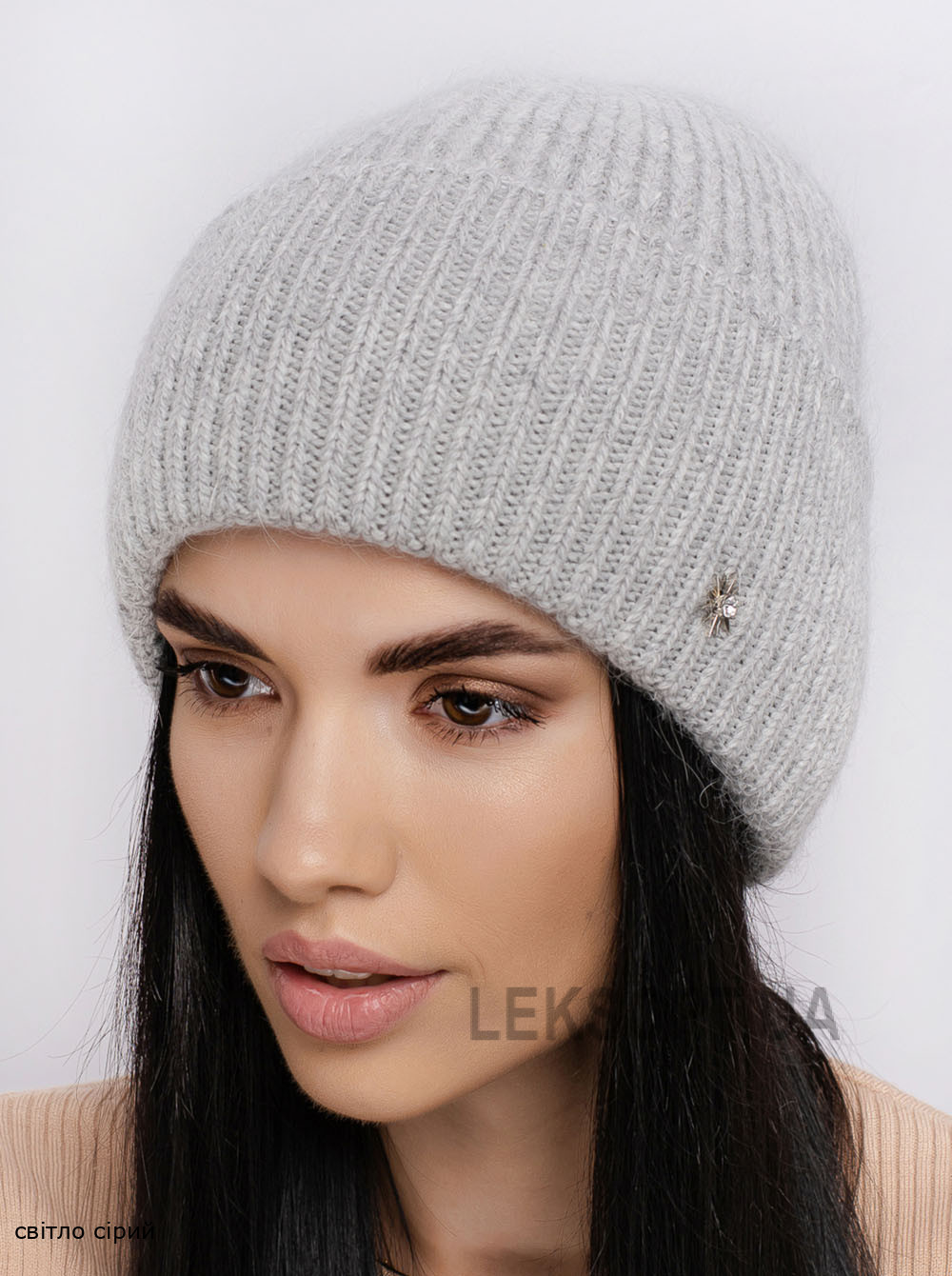 Придбати Жіноча шапка-ковпак з відворотом Альбiна Жіноча шапка-ковпак з відворотом Альбiна