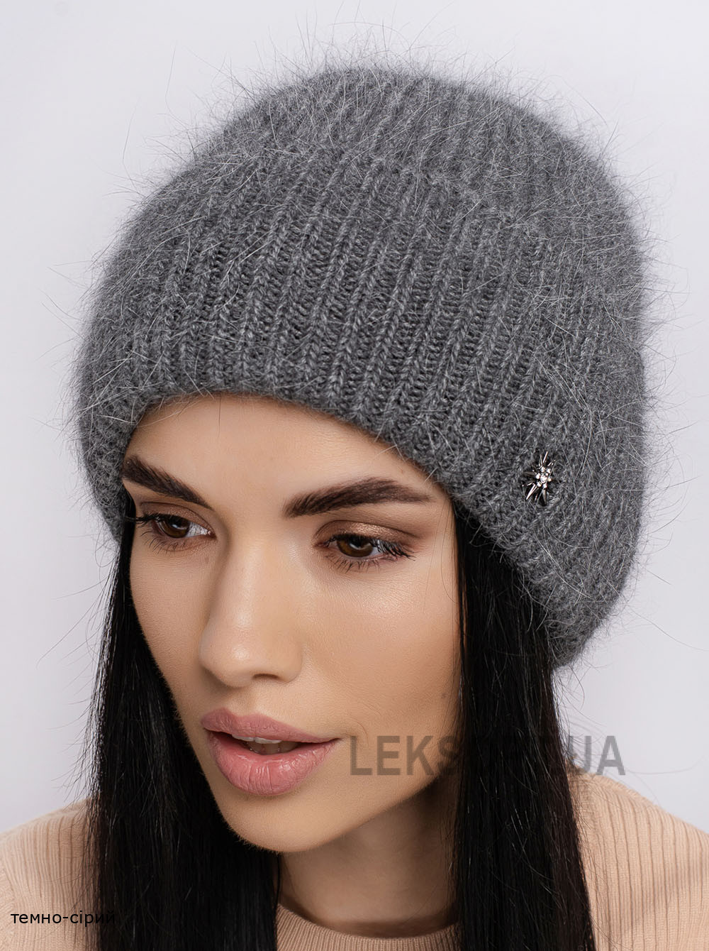 Придбати Жіноча шапка-ковпак з відворотом Альбiна Жіноча шапка-ковпак з відворотом Альбiна