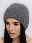 Придбати Жіноча шапка-ковпак з відворотом Альбiна темно-сірий
