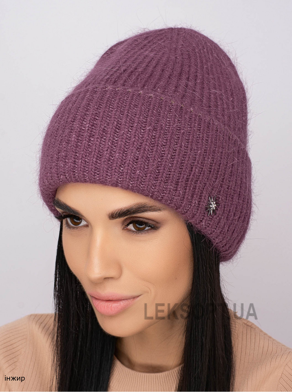 Придбати Жіноча шапка-ковпак з відворотом Альбiна Жіноча шапка-ковпак з відворотом Альбiна