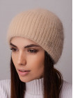 Придбати Жіноча шапка з відворотом Буковина бежевий