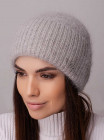 Придбати Жіноча шапка з відворотом Буковина середньо сірий