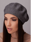 Придбати Жіночий берет Симона чорний+сірий