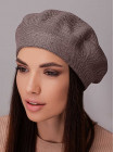 Придбати Жіночий берет Симона шоколад+бежевий
